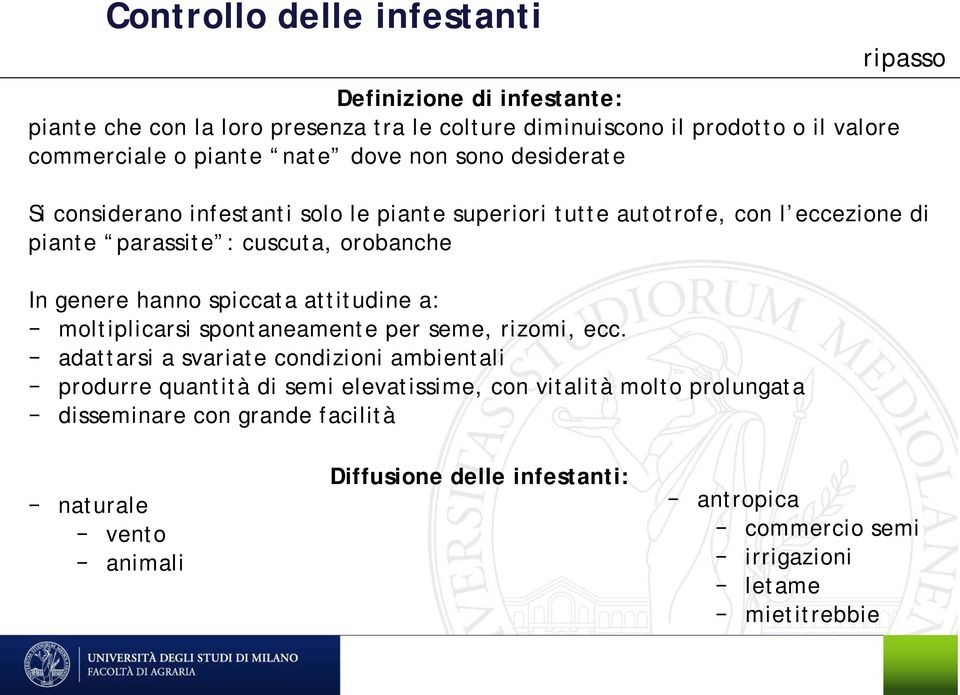 spiccata attitudine a: moltiplicarsi spontaneamente per seme, rizomi, ecc.