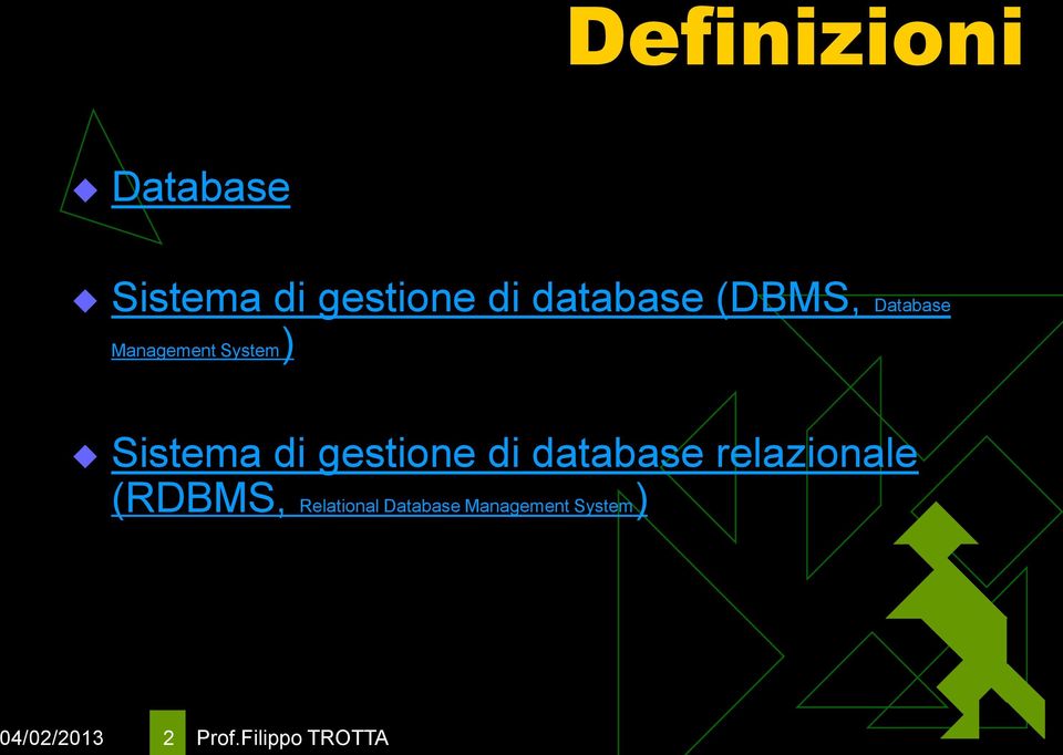 gestione di database relazionale (RDBMS, Relational