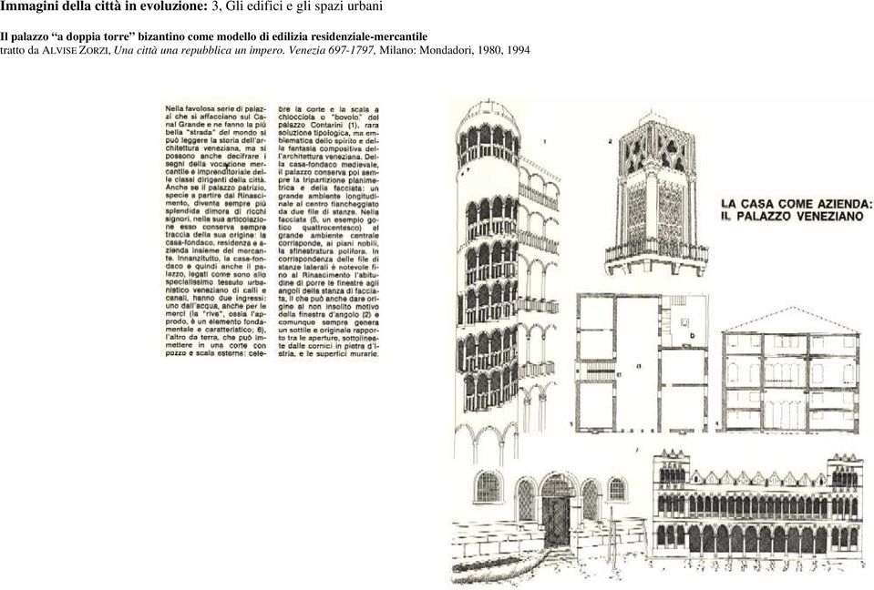 edilizia residenziale-mercantile tratto da ALVISE ZORZI, Una