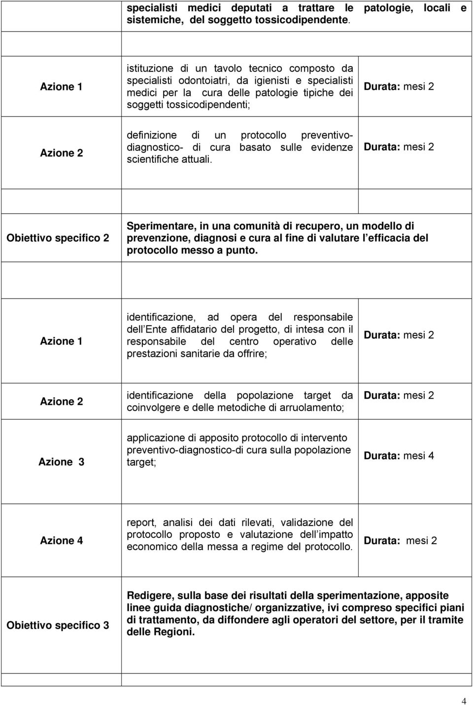 definizione di un protocollo preventivodiagnostico- di cura basato sulle evidenze scientifiche attuali.