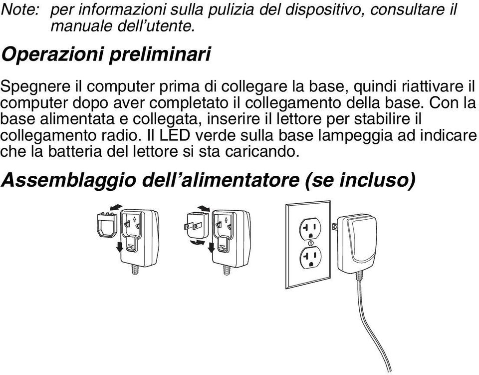 completato il collegamento della base.