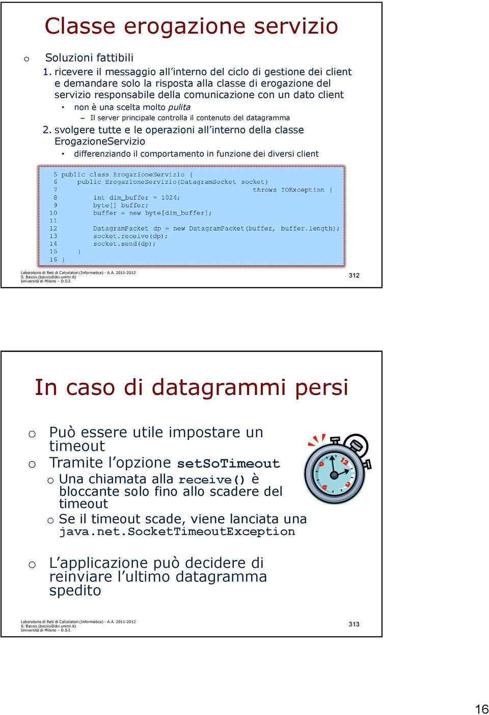 Il server principale cntrlla il cntenut del datagramma 2.