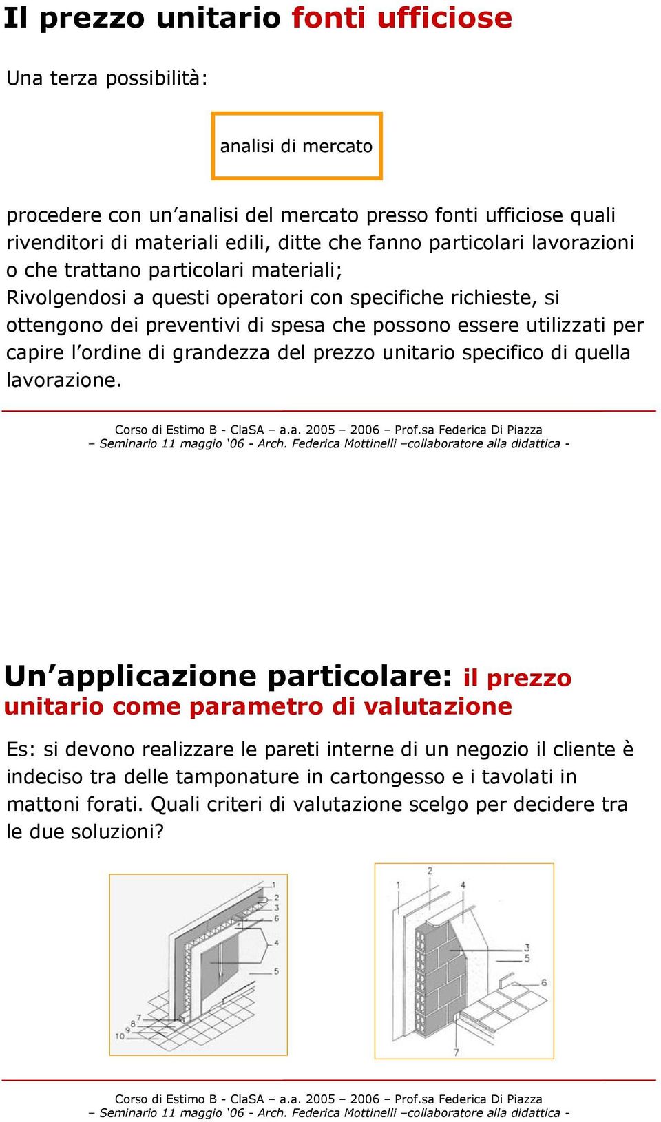 utilizzati per capire l ordine di grandezza del prezzo unitario specifico di quella lavorazione.