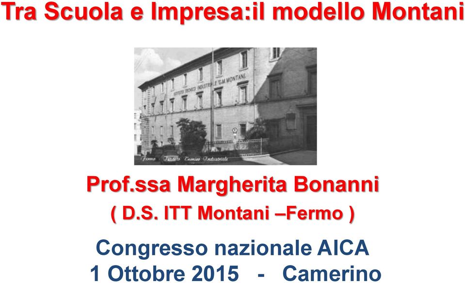 ssa Margherita Bonanni ( D.S.