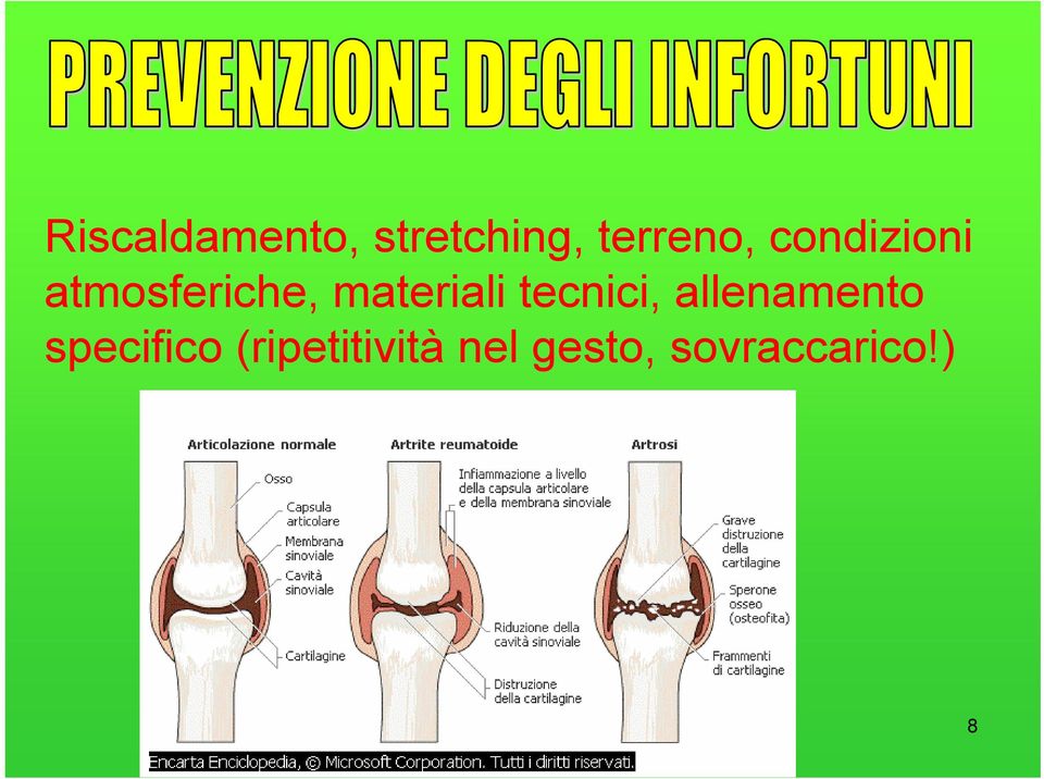 tecnici, allenamento specifico