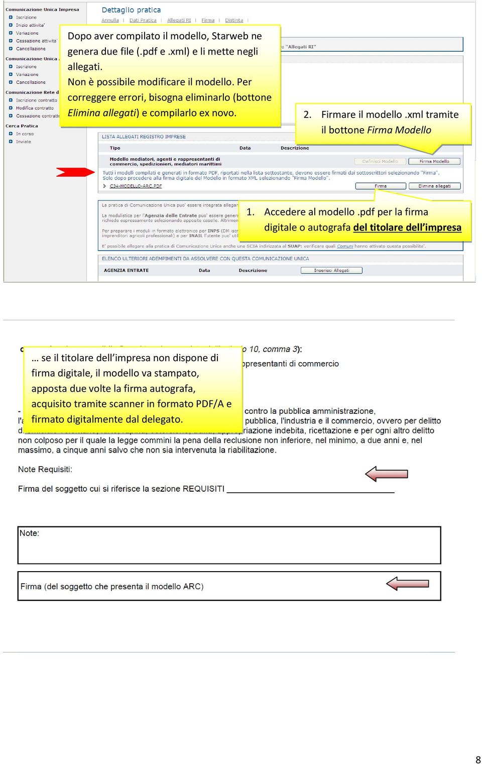 xml tramite il bottone Firma Modello 1. Accedere al modello.