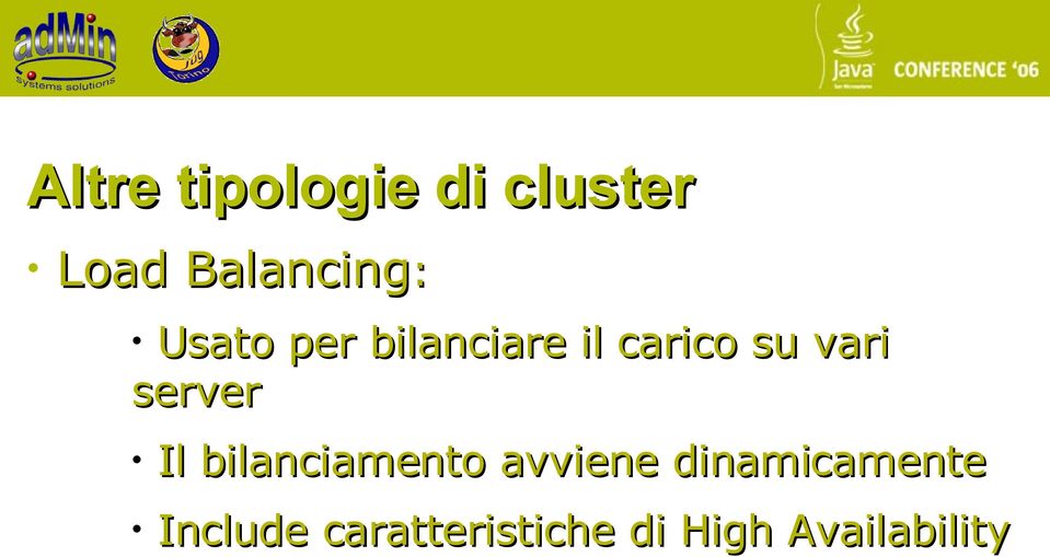 server Il bilanciamento avviene