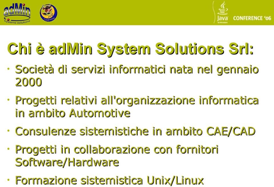 Automotive Consulenze sistemistiche in ambito CAE/CAD Progetti in