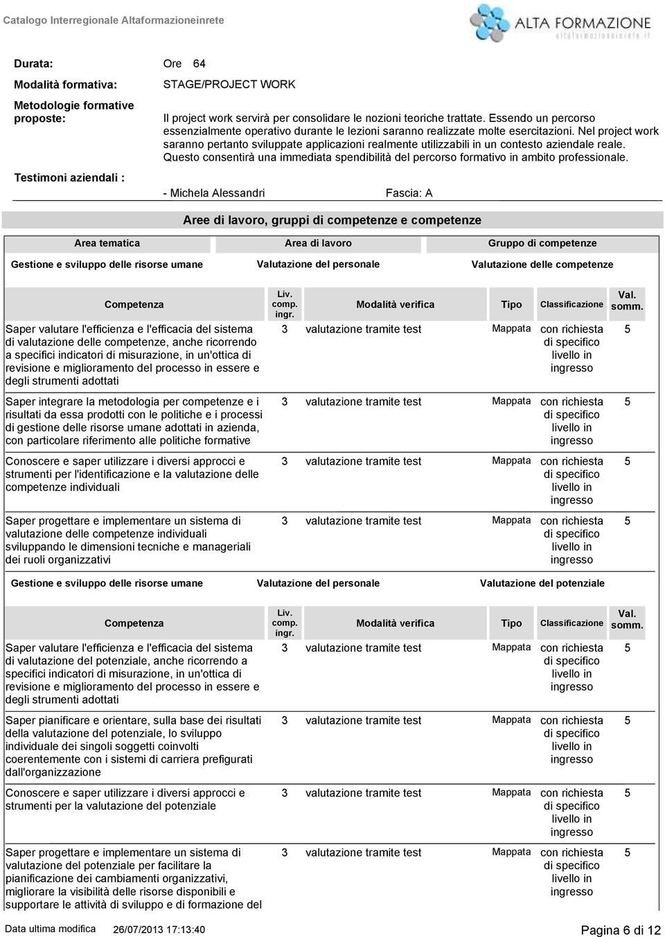 Nel project work saranno pertanto sviluppate applicazioni realmente utilizzabili in un contesto aziendale reale.