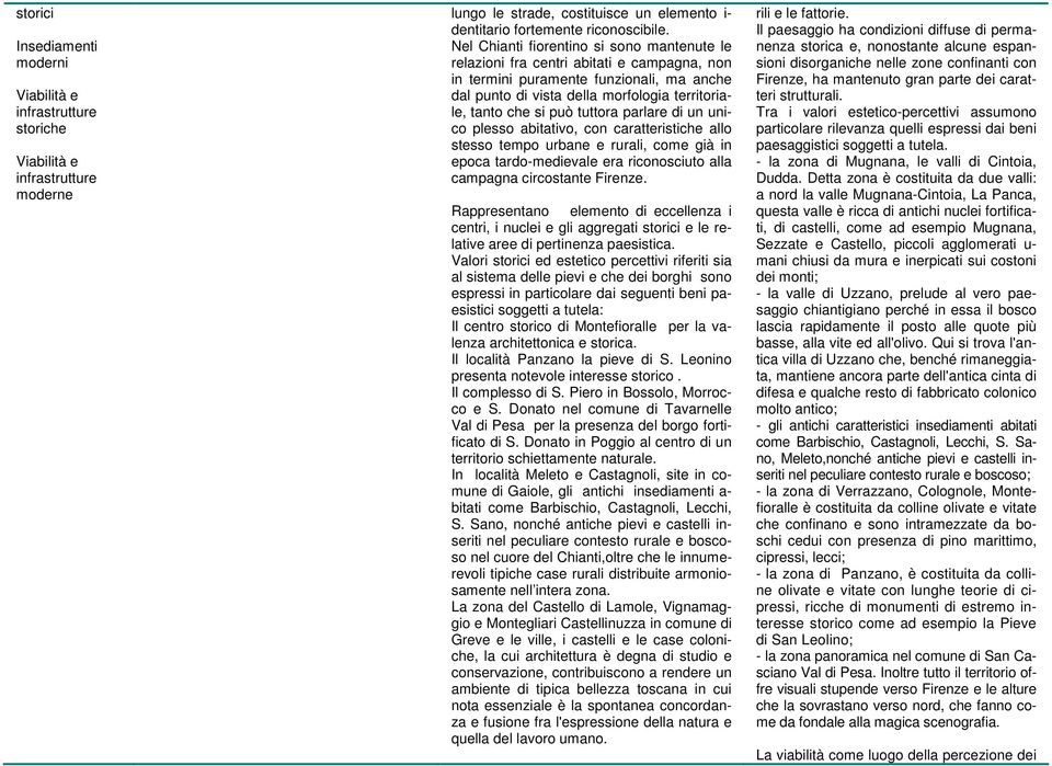 tuttora parlare di un unico plesso abitativo, con caratteristiche allo stesso tempo urbane e rurali, come già in epoca tardo-medievale era riconosciuto alla campagna circostante Firenze.