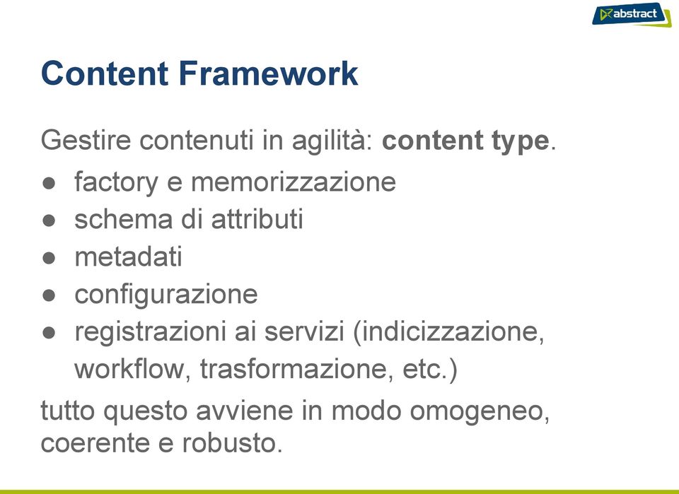 configurazione registrazioni ai servizi (indicizzazione,