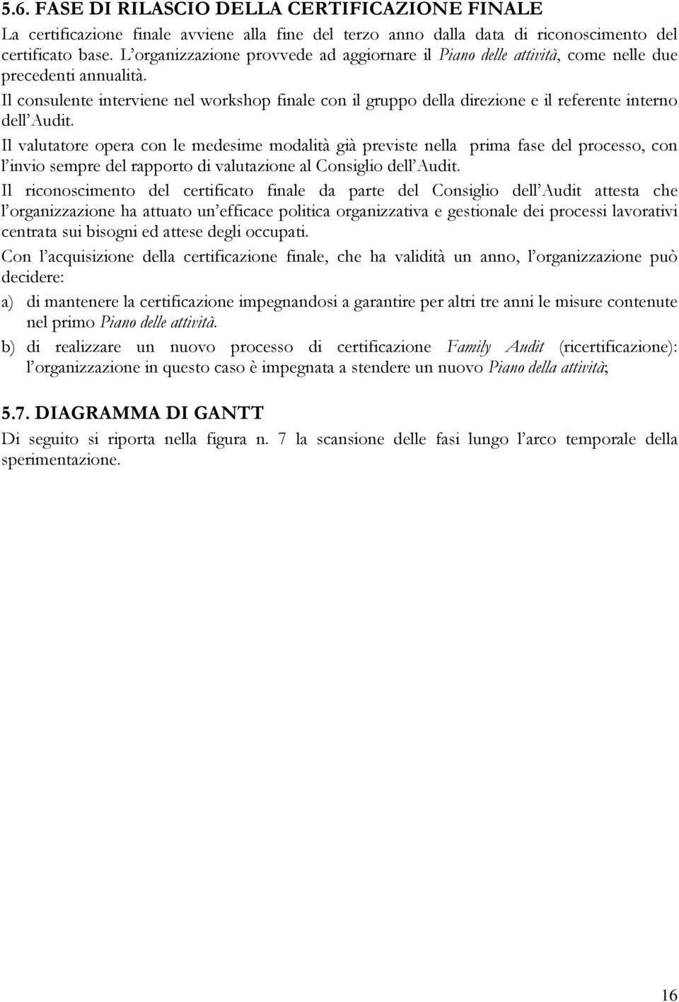 Il consulente interviene nel workshop finale con il gruppo della direzione e il referente interno dell Audit.