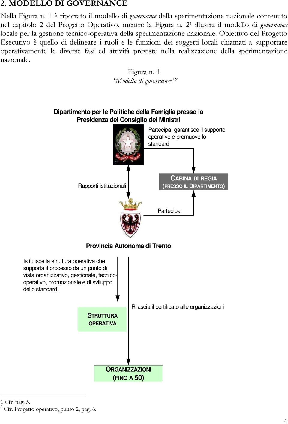 Obiettivo del Progetto Esecutivo è quello di delineare i ruoli e le funzioni dei soggetti locali chiamati a supportare operativamente le diverse fasi ed attività previste nella realizzazione della