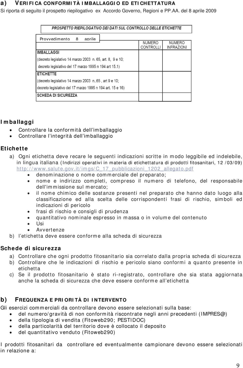 scritte in modo leggibile ed indelebile, in lingua italiana (Indirizzi operativi in materia di etichettatura di prodotti fitosanitari, 12 /03/09) http://www.salute.gov.