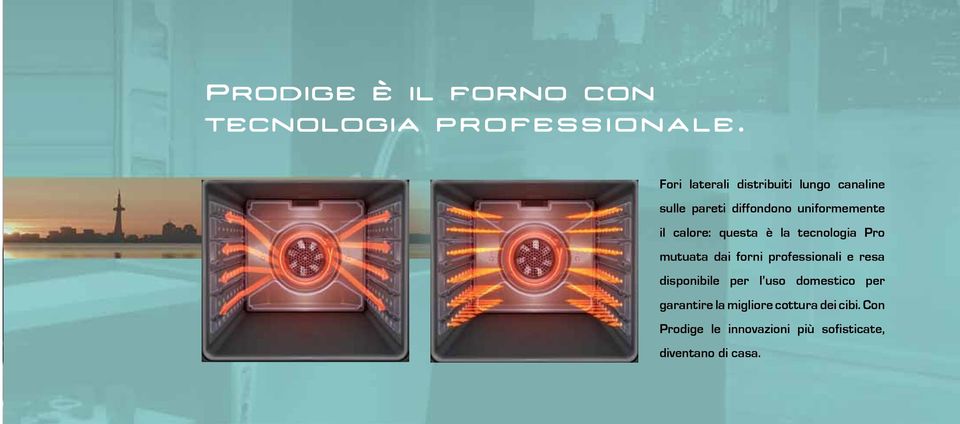 calore: questa è la tecnologia Pro mutuata dai forni professionali e resa disponibile