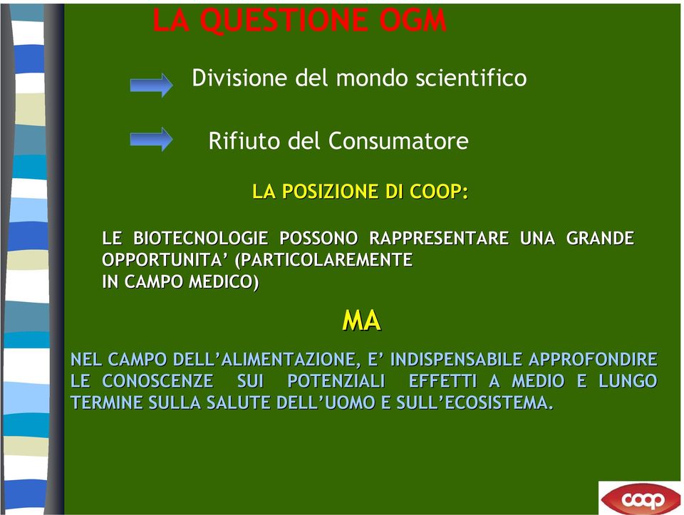 CAMPO MEDICO) MA NEL CAMPO DELL ALIMENTAZIONE, E INDISPENSABILE APPROFONDIRE LE