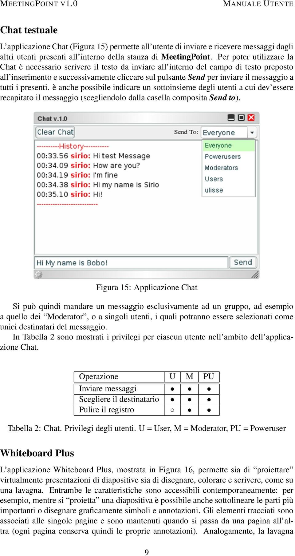 tutti i presenti. è anche possibile indicare un sottoinsieme degli utenti a cui dev essere recapitato il messaggio (scegliendolo dalla casella composita Send to).