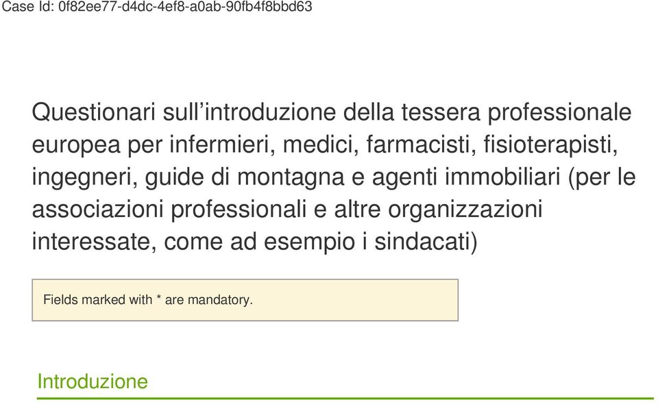 di montagna e agenti immobiliari (per le associazioni professionali e altre organizzazioni