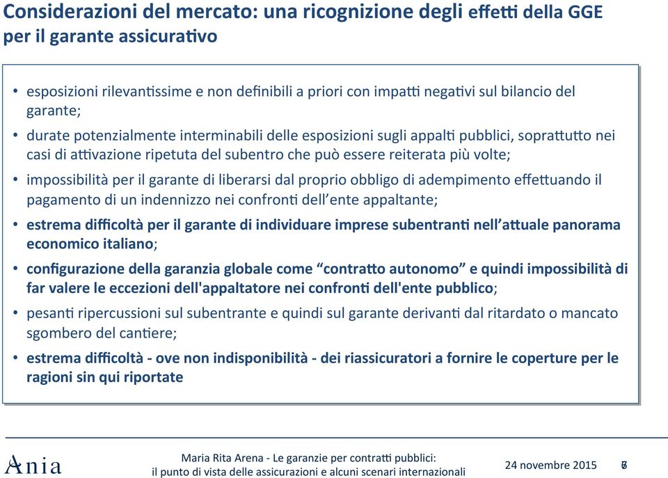 vazione ripetuta del subentro che può essere reiterata più volte; impossibilità per il garante di liberarsi dal proprio obbligo di adempimento effeeuando il pagamento di un indennizzo nei confrong