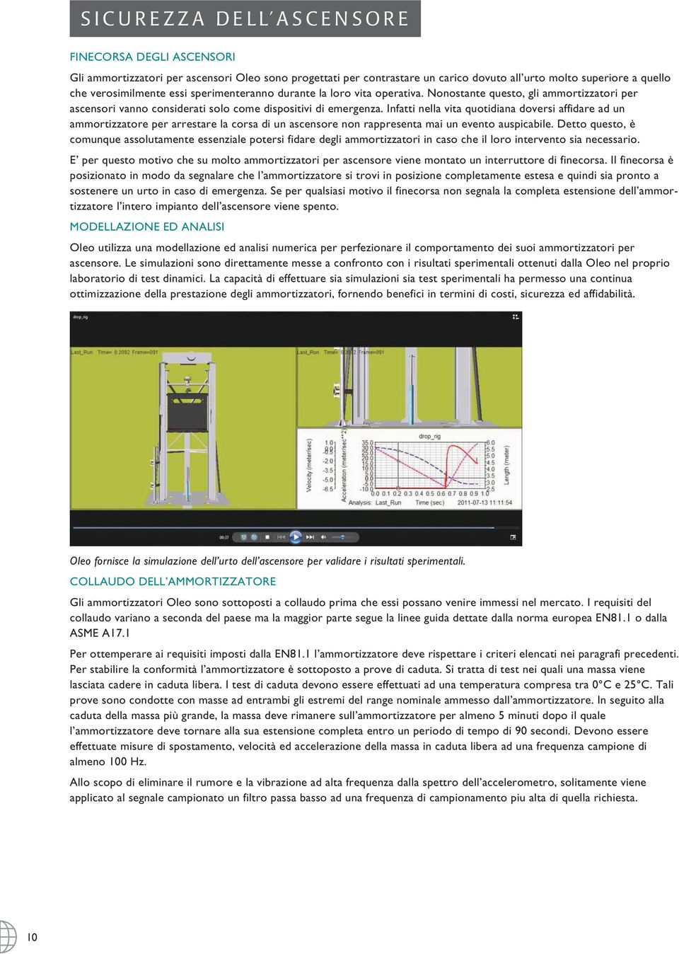 Infatti nella vita quotidiana doversi affidare ad un ammortizzatore per arrestare la corsa di un ascensore non rappresenta mai un evento auspicabile.