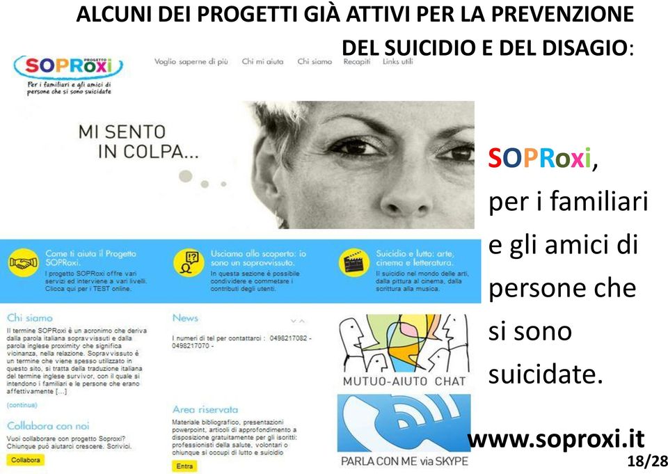 SOPRoxi, per i familiari e gli amici di