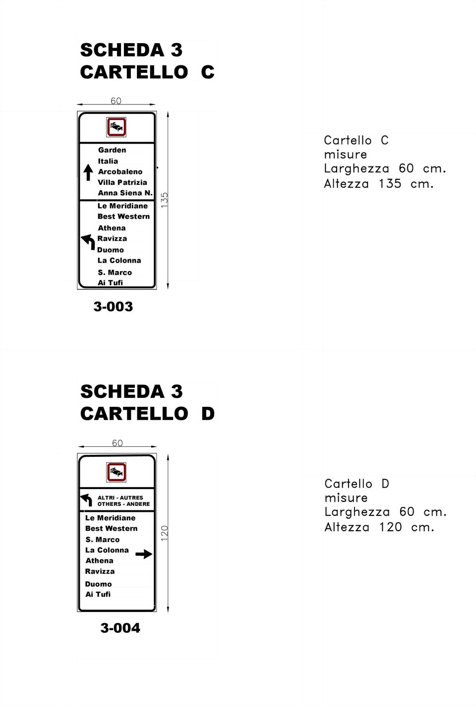 Marco Ai Tufi 3-003 SCHEDA 3 CARTELLO D ALTRI - AUTRES OTHERS - ANDERE