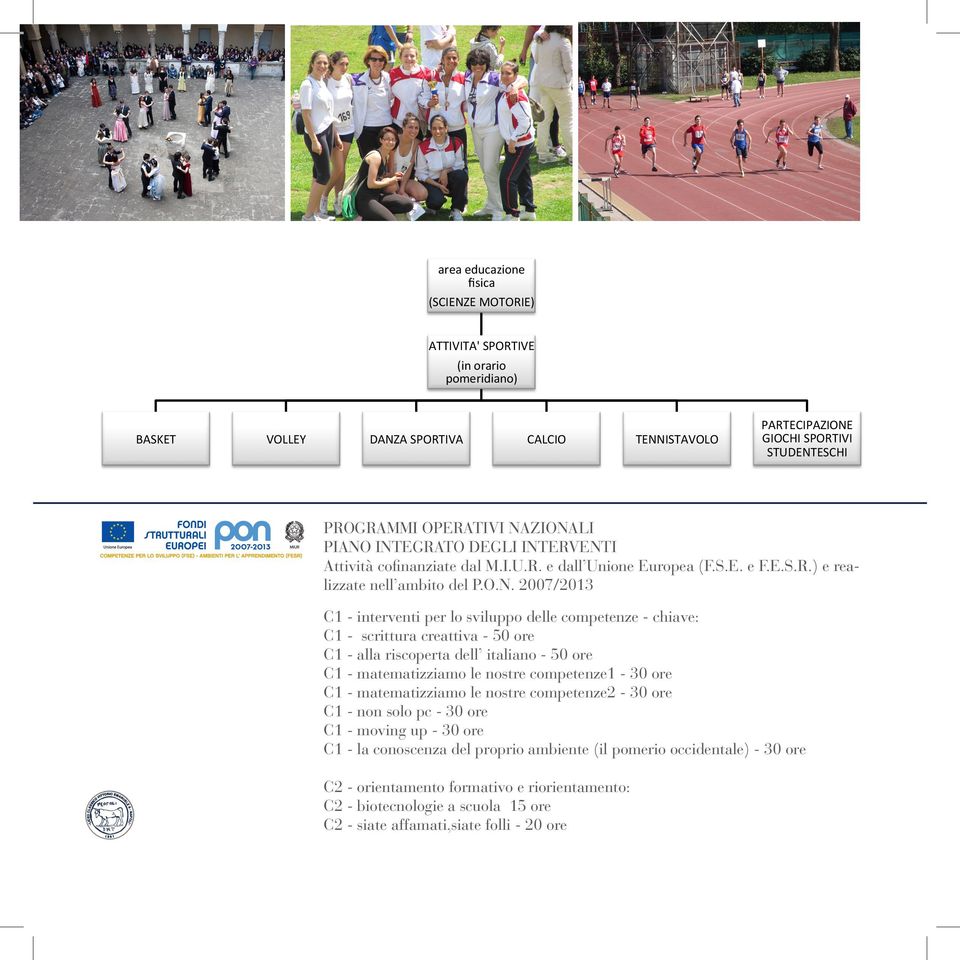 delle competenze - chiave: C1 - scrittura creattiva - 50 ore C1 - alla riscoperta dell italiano - 50 ore C1 - matematizziamo le nostre competenze1-30 ore C1 - matematizziamo le nostre competenze2-30