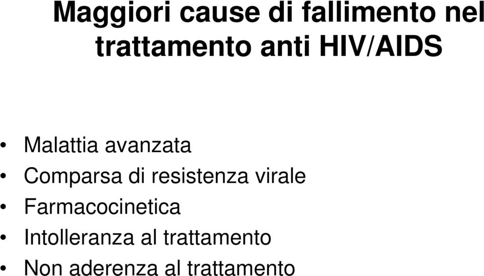 resistenza virale Farmacocinetica