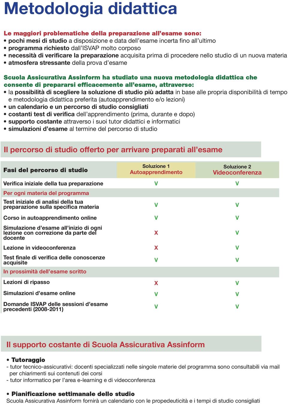 nuova metodologia didattica che consente di prepararsi efficacemente all esame, attraverso: la possibilità di scegliere la soluzione di studio più adatta in base alle propria disponibilità di tempo e