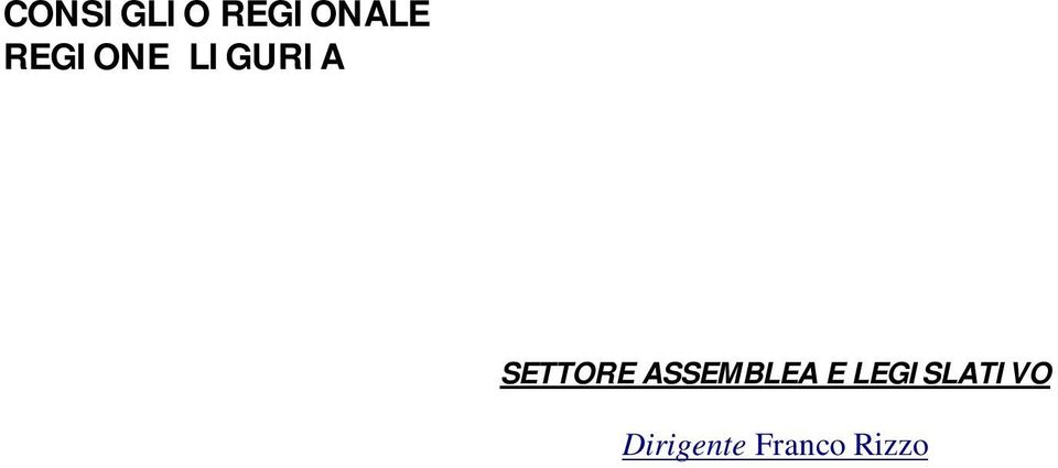 SETTORE ASSEMBLEA E