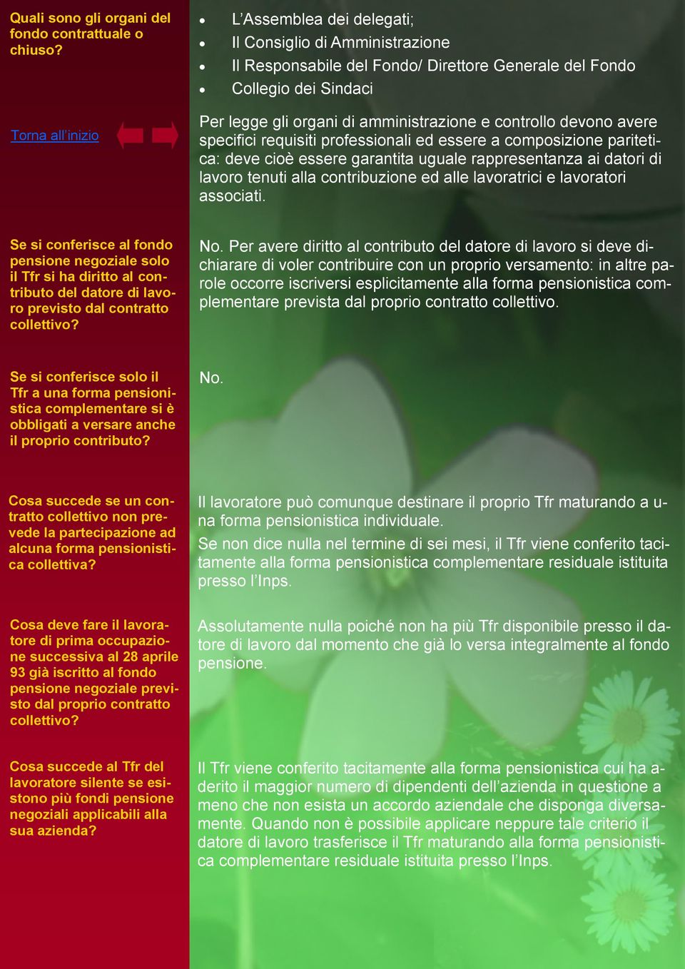 specifici requisiti professionali ed essere a composizione paritetica: deve cioè essere garantita uguale rappresentanza ai datori di lavoro tenuti alla contribuzione ed alle lavoratrici e lavoratori