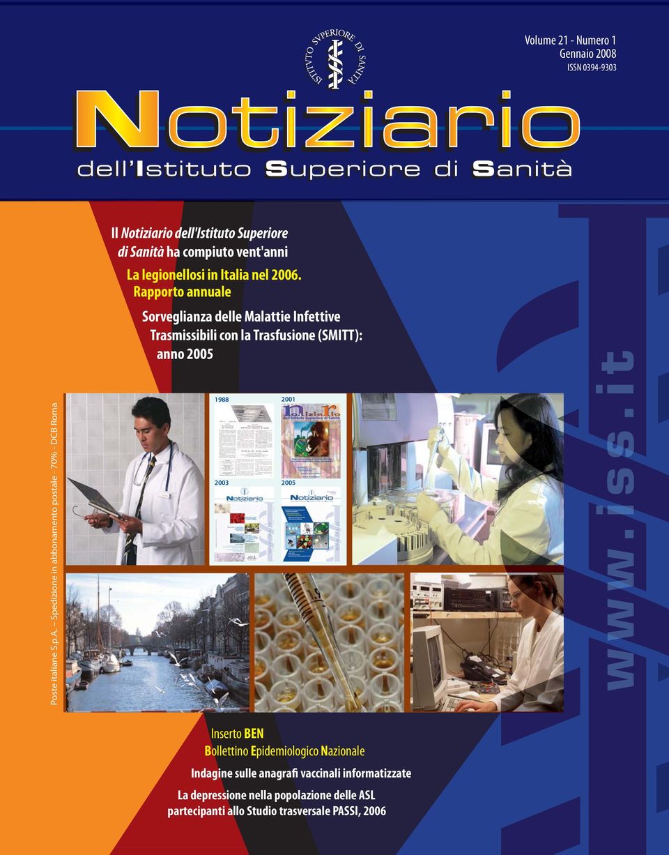 vent'anni La legionellosi in Italia nel 2006.