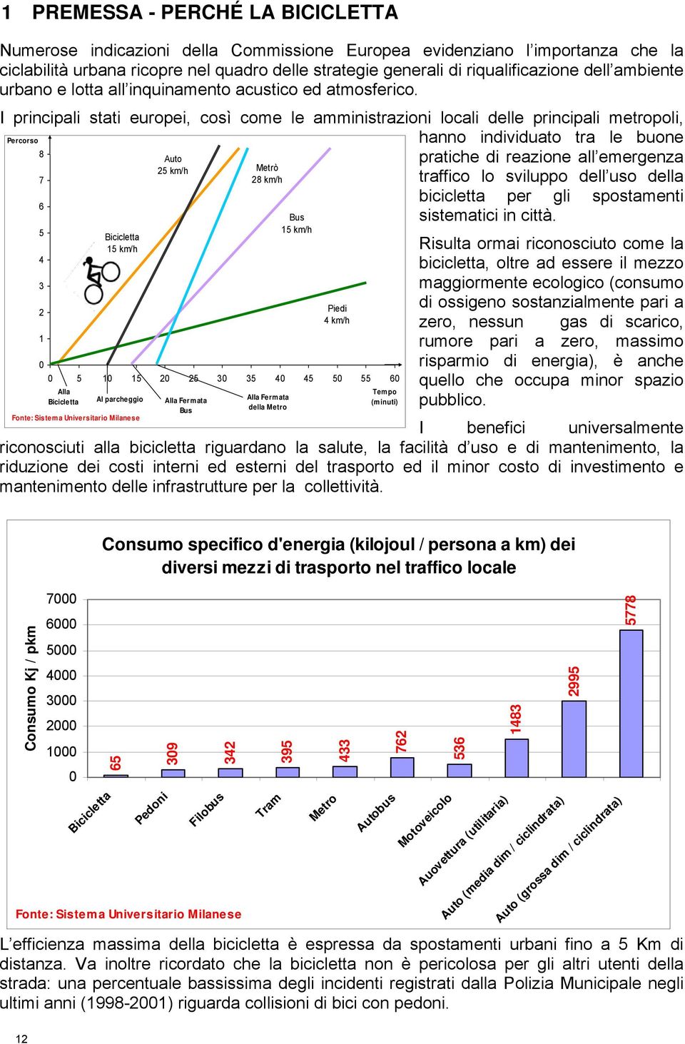 I principali stati europei, così come le amministrazioni locali delle principali metropoli, Percorso hanno individuato tra le buone 8 Auto pratiche di reazione all emergenza 25 km/h Metrò 7 28 km/h