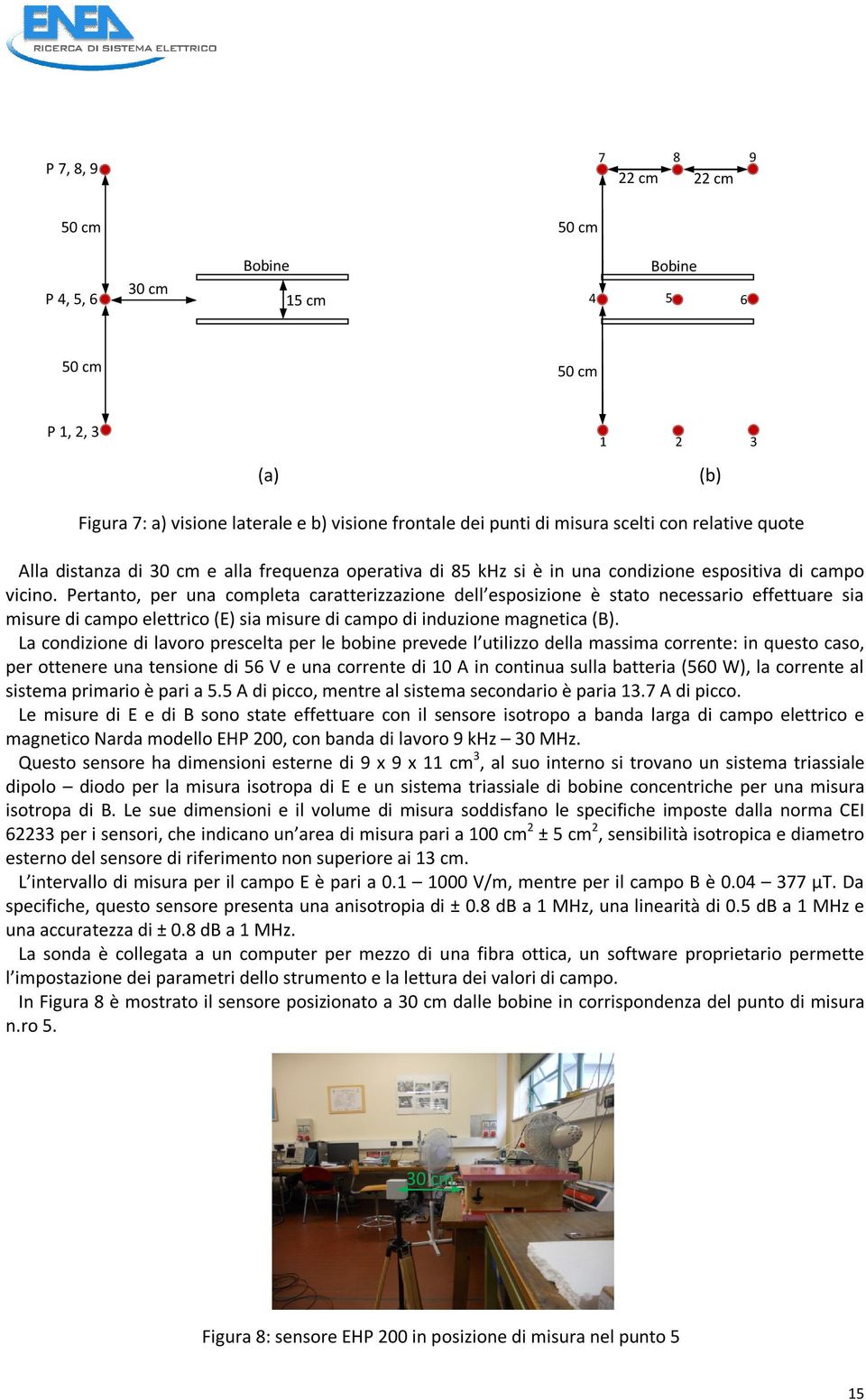 Pertanto, per una completa caratterizzazione dell esposizione è stato necessario effettuare sia misure di campo elettrico (E) sia misure di campo di induzione magnetica (B).