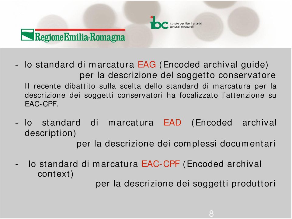 attenzione su EAC-CPF.