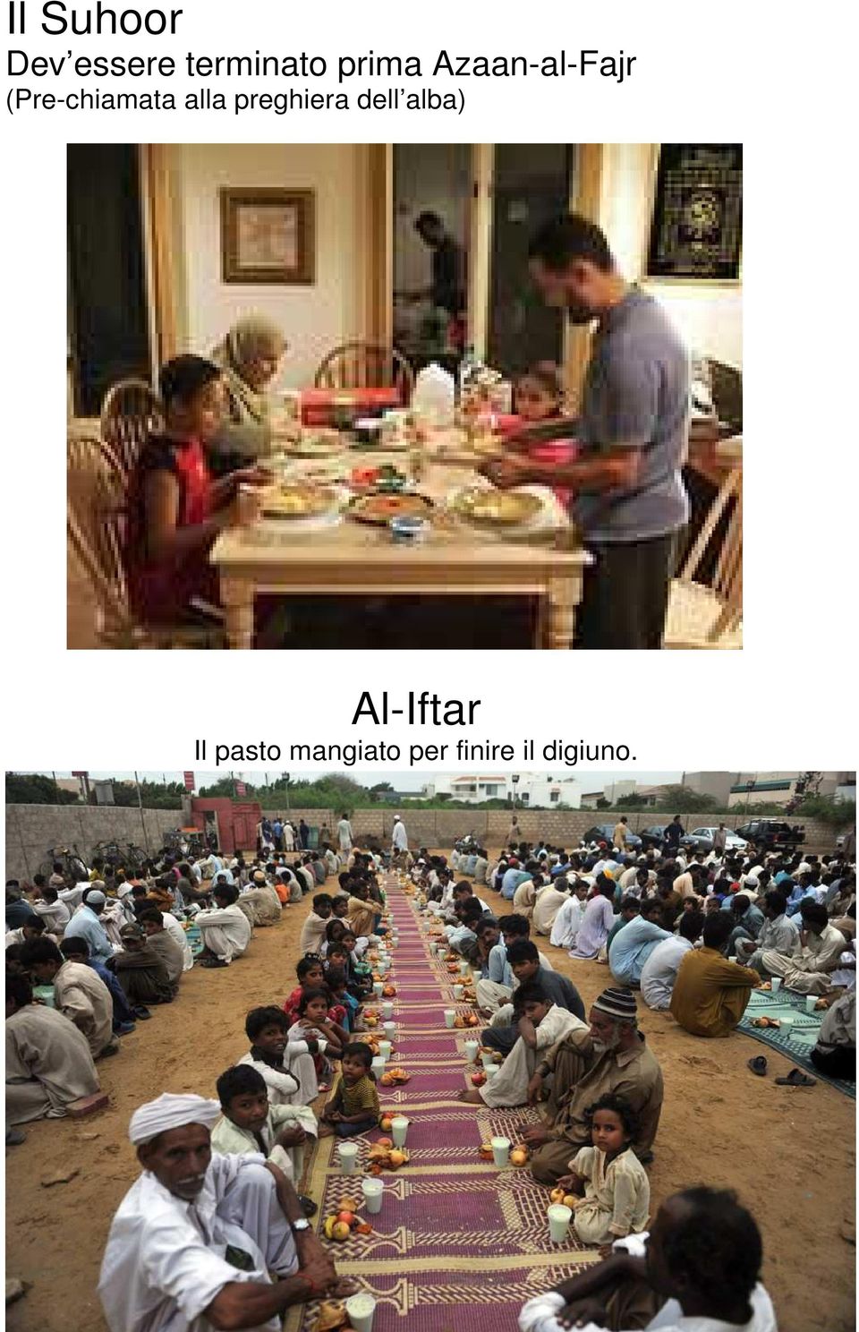 alla preghiera dell alba) Al-Iftar