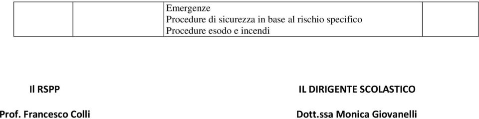 DIRIGENTE SCOLASTICO