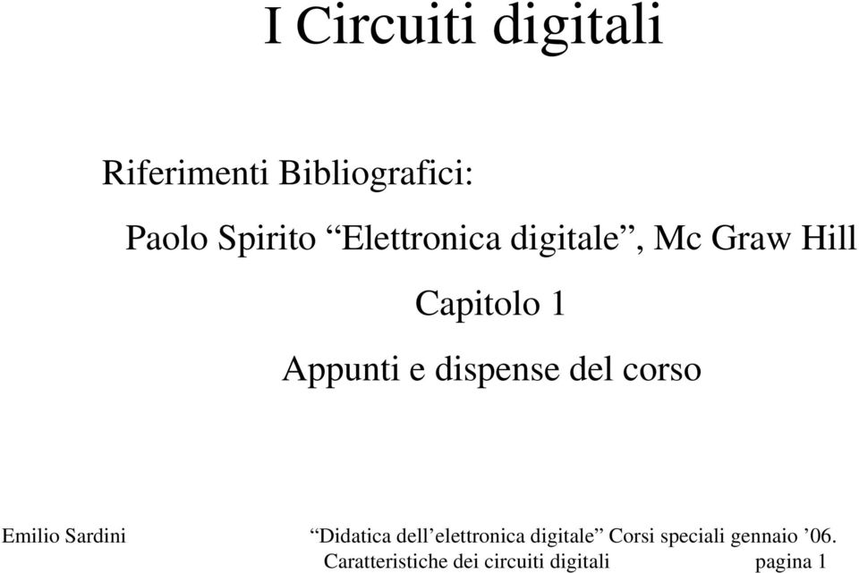 digitale, Mc Graw Hill Capitolo 1 Appunti e