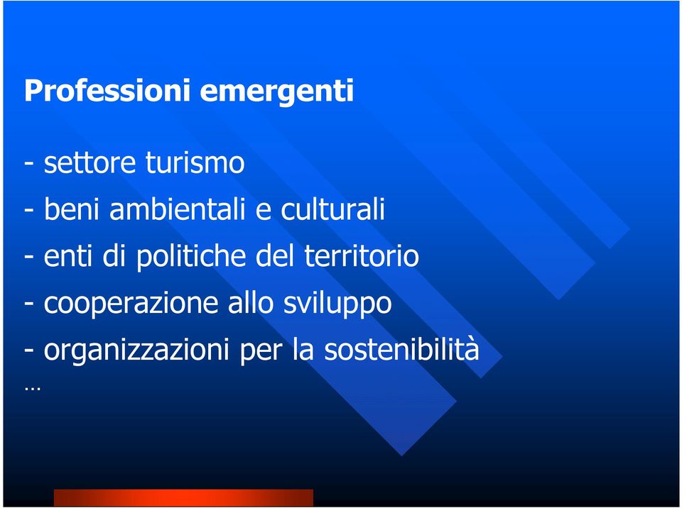 politiche del territorio - cooperazione