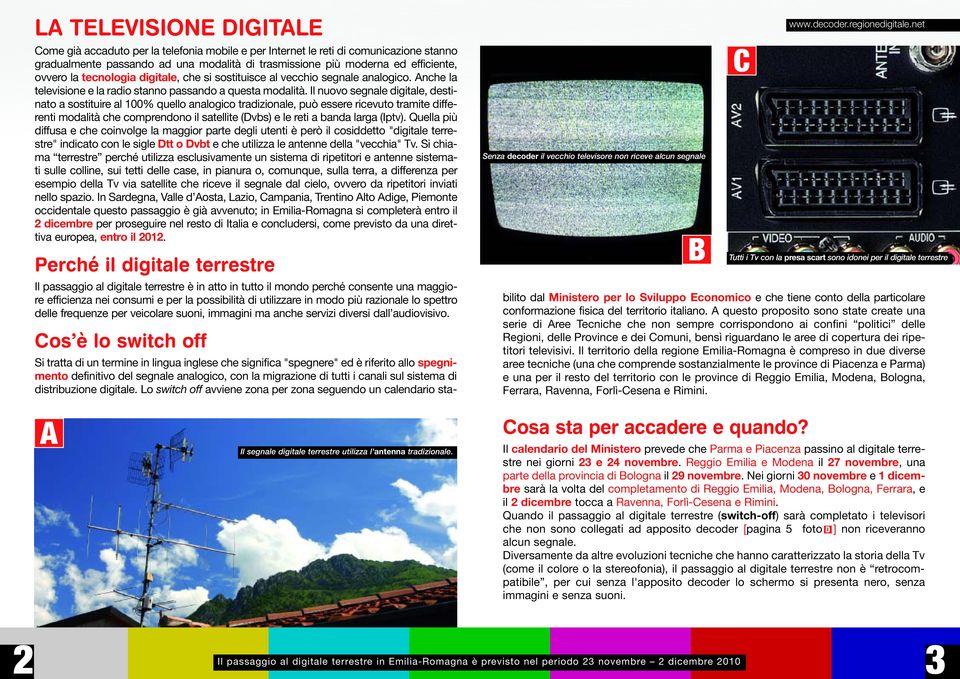 Il nuovo segnale digitale, destinato a sostituire al 100% quello analogico tradizionale, può essere ricevuto tramite differenti modalità che comprendono il satellite (Dvbs) e le reti a banda larga