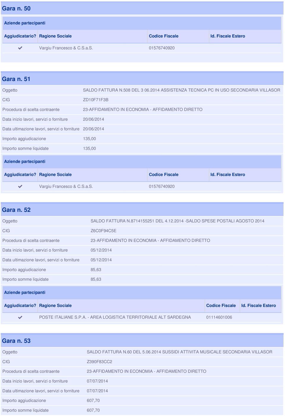 52 SALDO FATTURA N.8714155251 DEL 4.12.