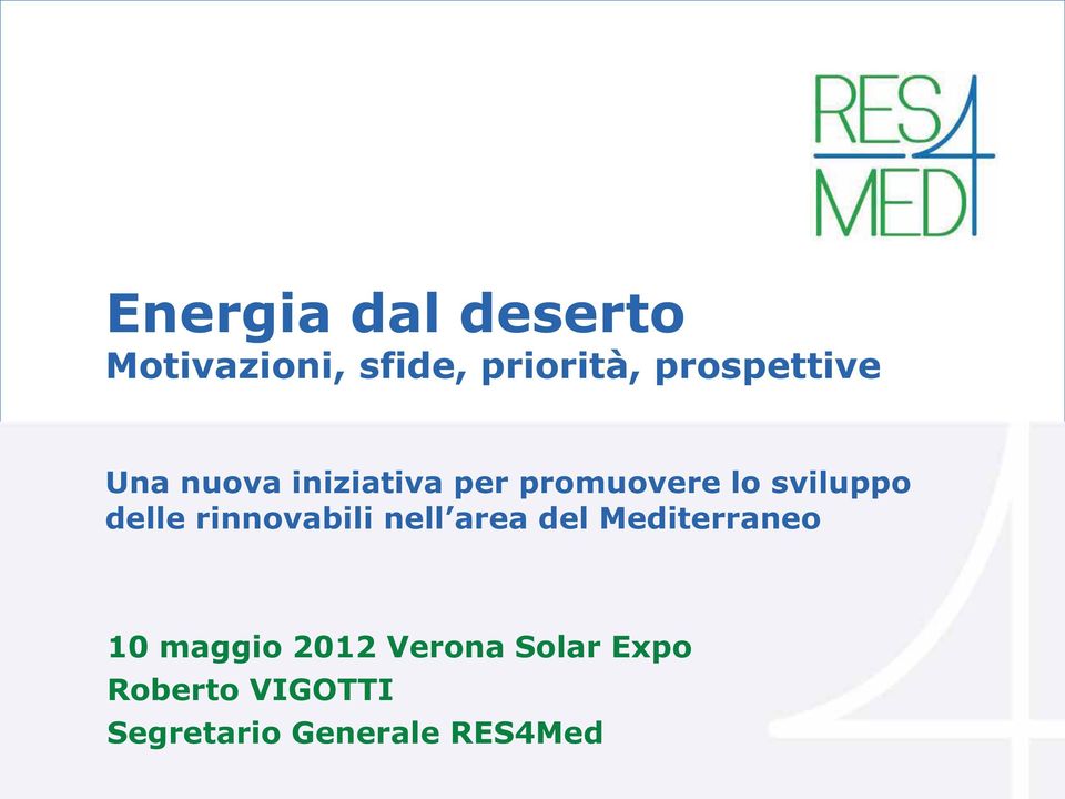 sviluppo delle rinnovabili nell area del Mediterraneo 10