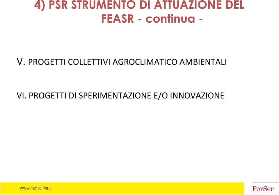 PROGETTI COLLETTIVI AGROCLIMATICO