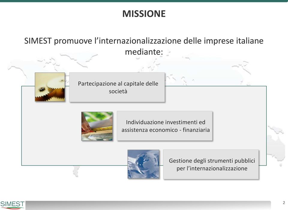 Individuazione investimenti ed assistenza economico -