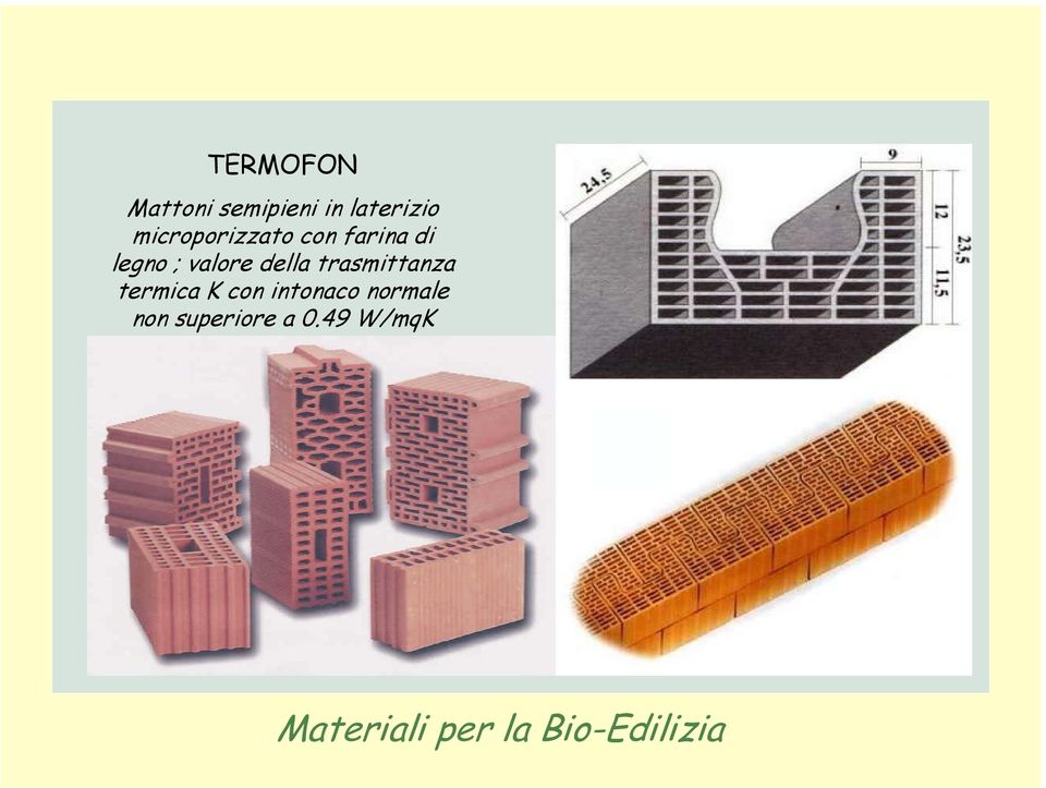 della trasmittanza termica K con intonaco