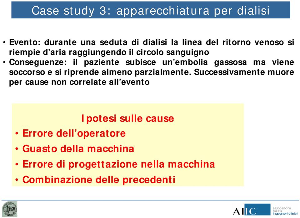 soccorso e si riprende almeno parzialmente.