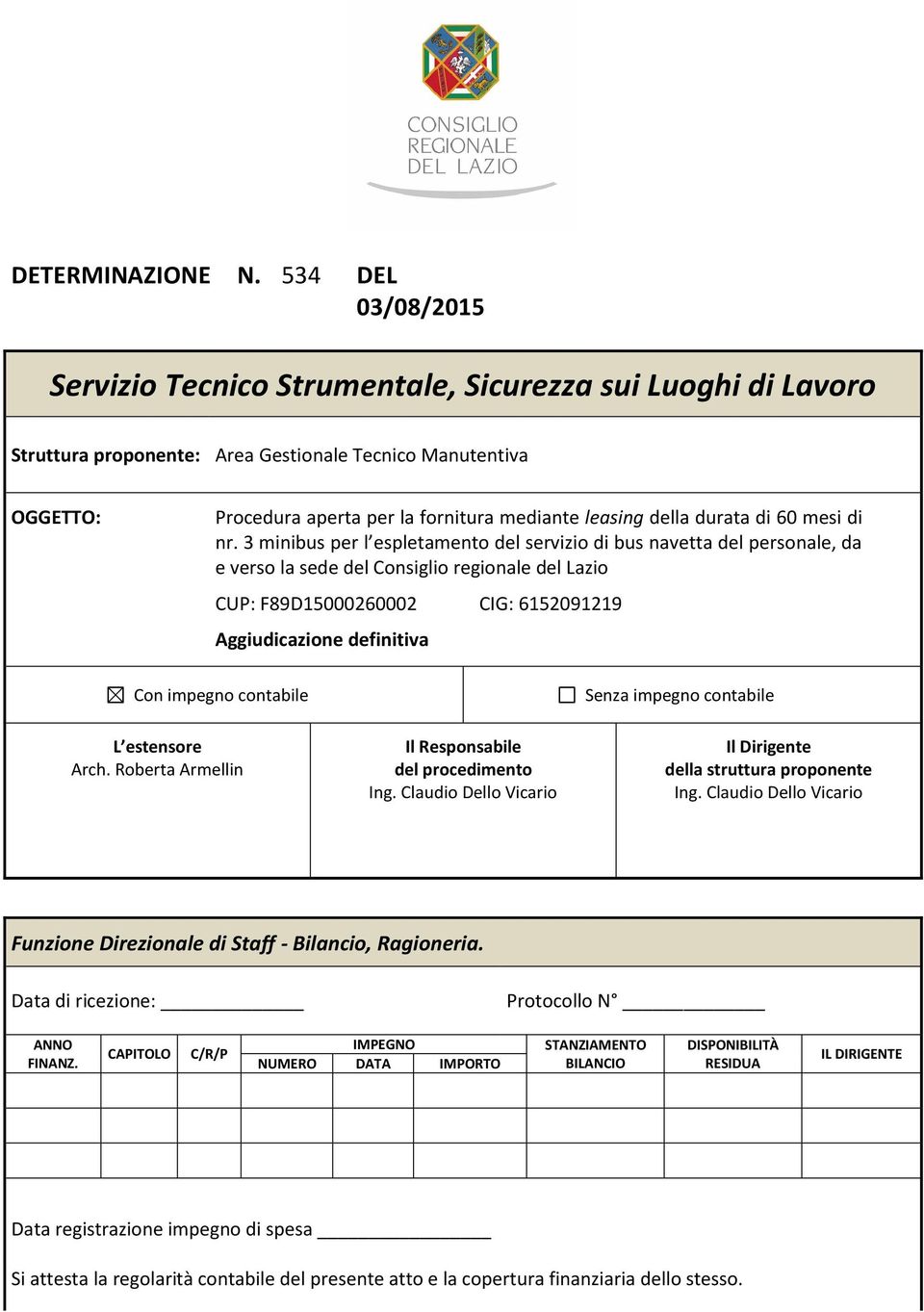 della durata di 60 mesi di nr.