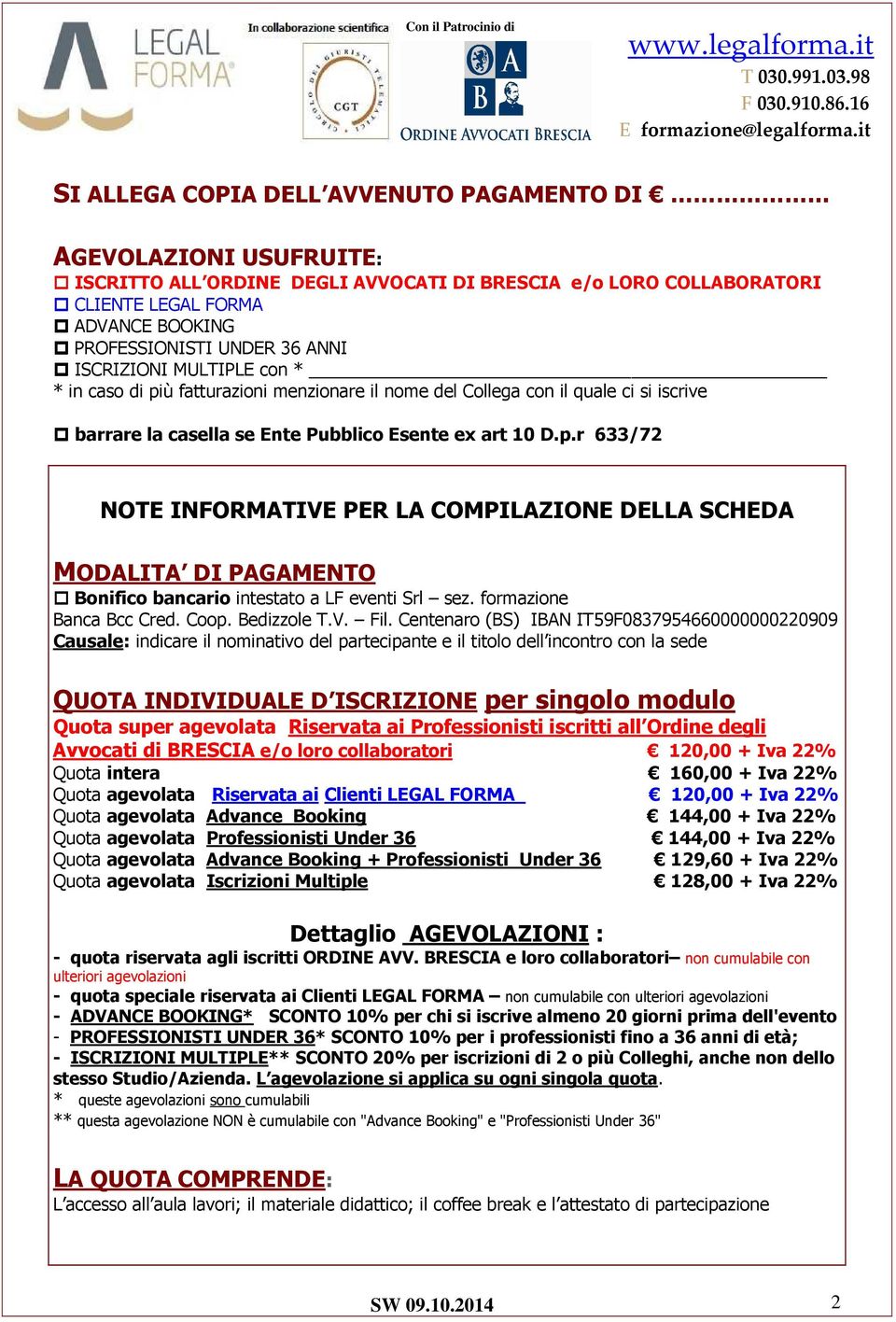 formazione Banca Bcc Cred. Coop. Bedizzole T.V. Fil.