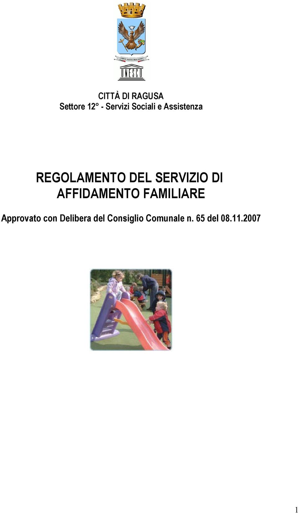 SERVIZIO DI AFFIDAMENTO FAMILIARE Approvato