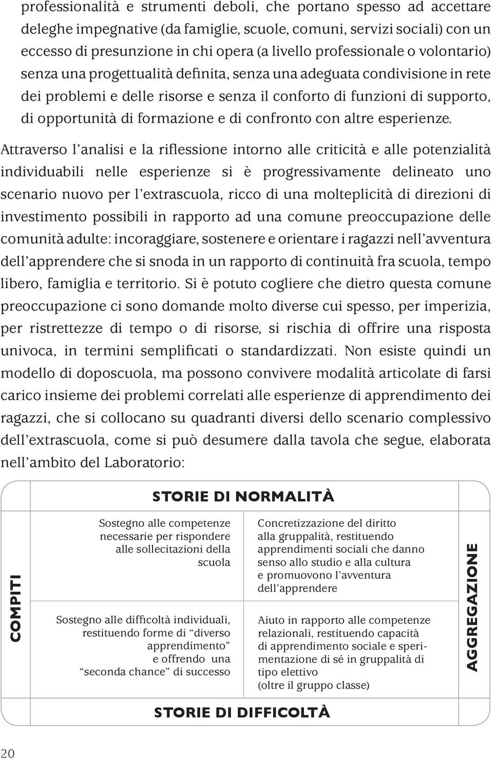 formazione e di confronto con altre esperienze.